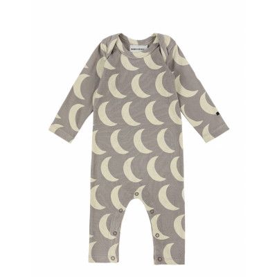 Moon All Over Overall Långärmad Bodysuit Multi/mönstrad Bobo Choses