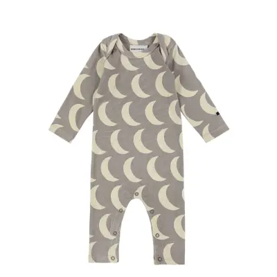 Moon All Over Overall Långärmad Bodysuit Multi/mönstrad Bobo Choses