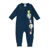 MUMIN Flygtur Pyjamas Mblå 80 - Navy - 56