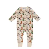MUMIN Hobbydag Pyjamas Beige 68 - Cream - 68