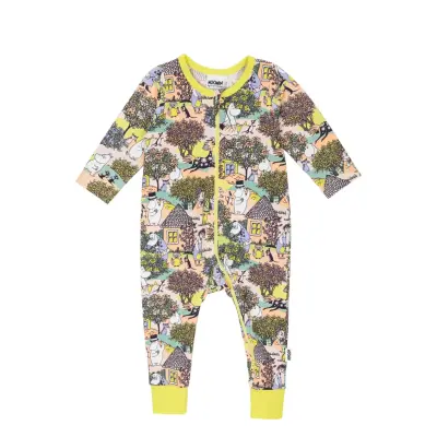 MUMIN Rosdalen Pyjamas Gul 80 - Multi/patterned - 92