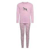 name it Nkfnightset Corsage Horse Noos - Pink - 110-116
