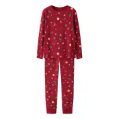 Name It Nknvismas Ls Nightset Röd