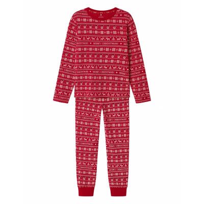Name It Nknvismas Ls Nightset Röd