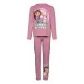 name it Nmfsaba Gabby Ls Nightset Noos Sky - Pink - 98/104