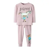 Name It Nmfsoleim Pippi Ls Nightset Sky Rosa