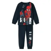 name it Nmmalfred Spider Ls Nightset Noos Mar - Blue - 86-92