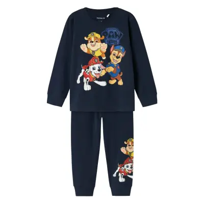 Name It Nmmarlo Pawpatrol Ls Nightset Noos Cplg Marinblå