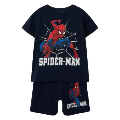 Name It Nmmmus Spider Ss Nightset Mar Marinblå