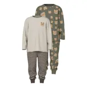 Name It Nmmnightset 2P Aop Noos Khaki Green
