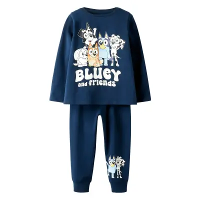 name it Nmnamu Bluey Ls Nightset Sky - Navy - 98