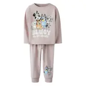 name it Nmnamu Bluey Ls Nightset Sky - Pink - 116