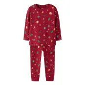 Name It Nmnvismas Ls Nightset Röd