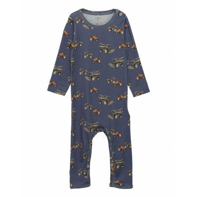 Nbmbakka Ls Suit Pyjamas Sie Jumpsuit Blå Name It
