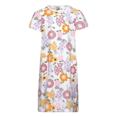 Night Dress Aop Flowers Night & Underwear Pyjamas Nightdresses Multi/mönstrad Lindex