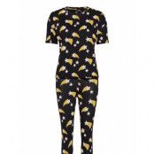 Night Set Pj Sou Julia Pyjamas Svart Lindex