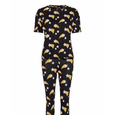 Night Set Pj Sou Julia Pyjamas Svart Lindex