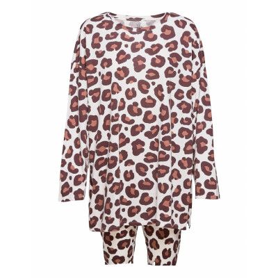 Night Set Sou Zoe Pyjamas Röd Lindex