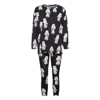 Night Set Sou Zoe Pyjamas Svart Lindex