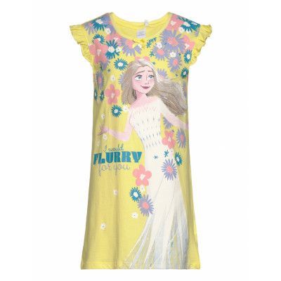 Night Shirt Night & Underwear Pyjamas Nightdresses Yellow Frost