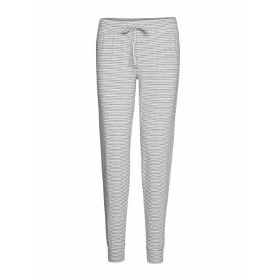 Night Trousers Disa Striped Pyjamasbyxor Mjukisbyxor Grå Lindex