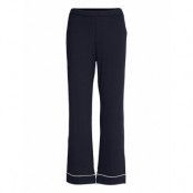 Night Trousers Dk Blue Jersey Pyjamasbyxor Mjukisbyxor Blå Lindex