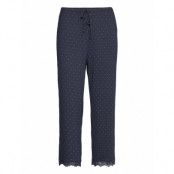 Night Trousers Joanna Pyjamasbyxor Mjukisbyxor Blå Lindex