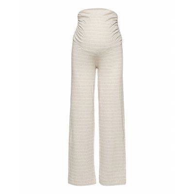 Night Trousers Mom Lisa Pyjamasbyxor Mjukisbyxor Beige Lindex