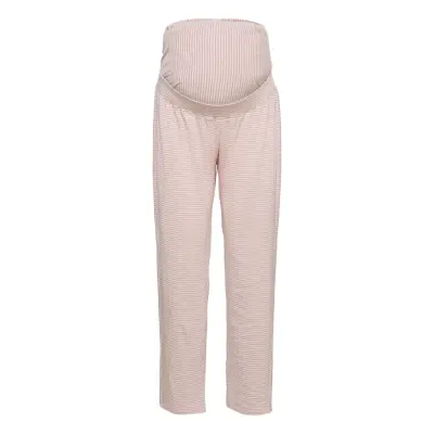 Night Trousers Mom Mia Cotton Pyjamasbyxor Mjukisbyxor Rosa Lindex