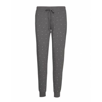 Night Trousers Tea Aop Pyjamasbyxor Mjukisbyxor Grå Lindex