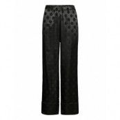 Night Trousers Woven Ditte Pyjamasbyxor Mjukisbyxor Svart Lindex