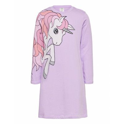 Nightdress Placed Unicorn Night & Underwear Pyjamas Nightdresses Lila Lindex