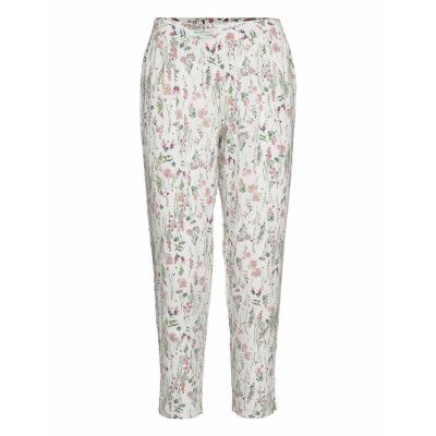 Nightpants Pyjamasbyxor Mjukisbyxor Vit Esprit Bodywear Women