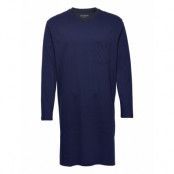 Nightshirt 1/1 Underwear Night & Loungewear Pyjama Tops Blå Schiesser