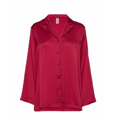 Nightshirt Satin Pyjamas Red Lindex