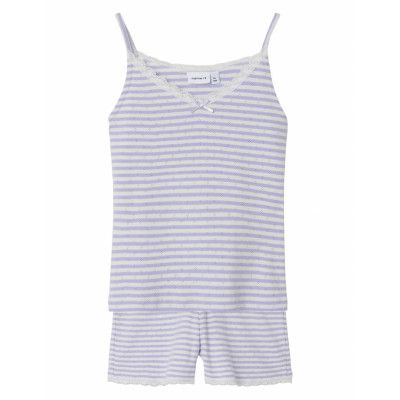 Name It Nkfjolean Sl Night Set Lila