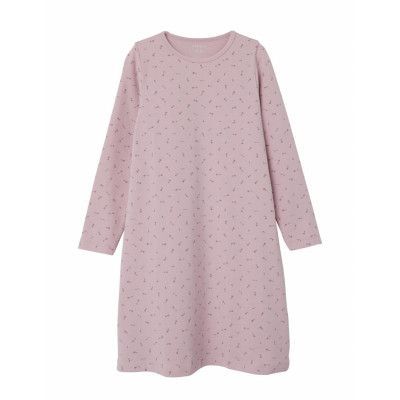 Nkfnightgown Ls Dawn Pink Floral Noos Night & Underwear Pyjamas Nightdresses Rosa Name It