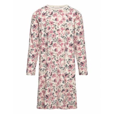 Nkfnightgown Ls Nostalgia Flower Noos Night & Underwear Pyjamas Nightdresses Rosa Name It