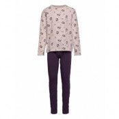 Nkfnightset Gray Lilac Fairy Pyjamas Set Multi/mönstrad Name It