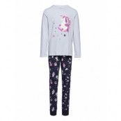Nkfnightset Heather Unicorn Pyjamas Set Multi/mönstrad Name It