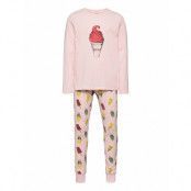 Nkfnightset Potpourri Ice Aop Noos Pyjamas Set Lila Name It