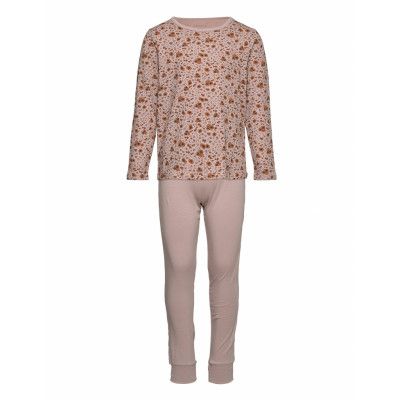 Nkfnightset Sphinx Flower Inj Pyjamas Set Rosa Name It