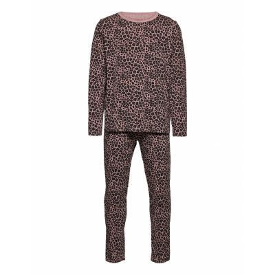Nkfnightset Woodrose Leo P Pyjamas Set Brun Name It