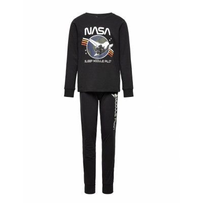 Nkmjulius Nasa Nightset Nas Pyjamas Set Svart Name It