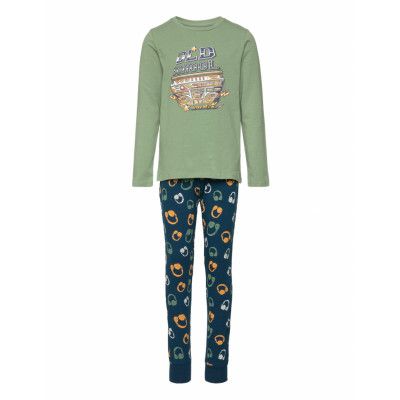Name It Nkmnightset Hedge Green Music Multi/patterned