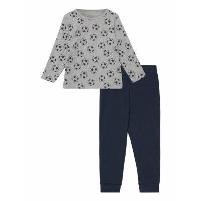 Nkmnightset Melange Football Pyjamas Set Multi/patterned Name It