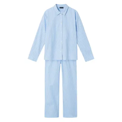 LMTD Nlnstripy Pyjamas Set Blå