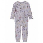 Nmfdanielle Ls Night Set Pyjamas Set Lila Name It