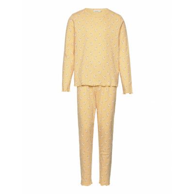 Nmflola Ls Night Set Mar Lil Pyjamas Set Gul Lil'Atelier