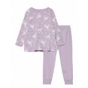 Name It Nmfnightset Pastel Lilac Horse Noos Lila